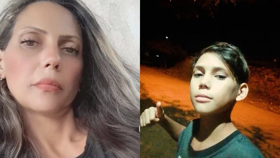 Mãe e filho: Lucicleide Raimundo (à esquerda) e seu filho Wallison de Melo (à direita) — Foto: Reprodução/redes sociais