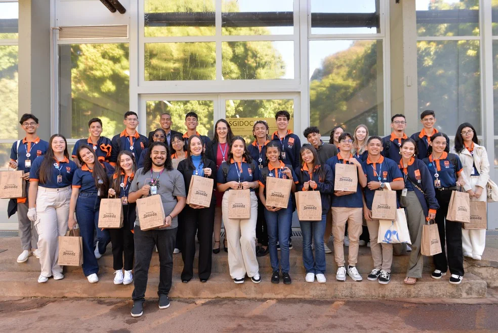 Jovens senadores 2024 em Brasília (DF) — Foto: Reprodução/Senado Federal