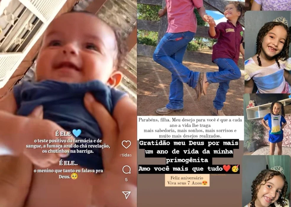 Crianças que morreram em acidente na BR-364 — Foto: Redes Sociais/Reprodução