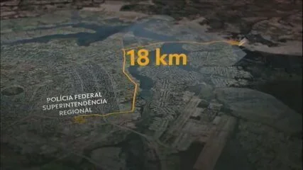 Veja o trajeto percorrido por Bolsonaro após a prisão na manhã deste sábado (22)