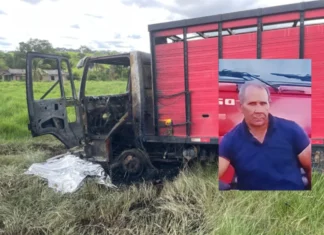 Identificado motorista de caminhão boiadeiro que morre carbonizado após ser eletrocutado na Linha Santa Rita, em Ji-Paraná