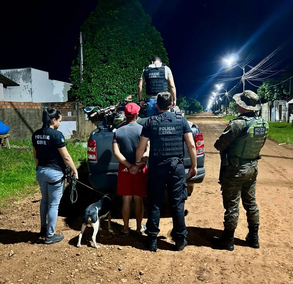 Homem é preso por maus-tratos em Vilhena — Foto: Polícia Civil