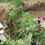 Vídeo: Idosa cadeirante é resgatada após carro capotar em córrego