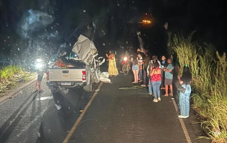 Tragédia na RO-479 deixa cinco pessoas da mesma família mortas após colisão entre Chevrolet S10 e caminhão