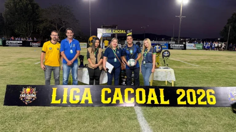 Cássio Góis fortalece o esporte e apoia a Liga Cacoal de Futebol Society com investimento em Cacoal