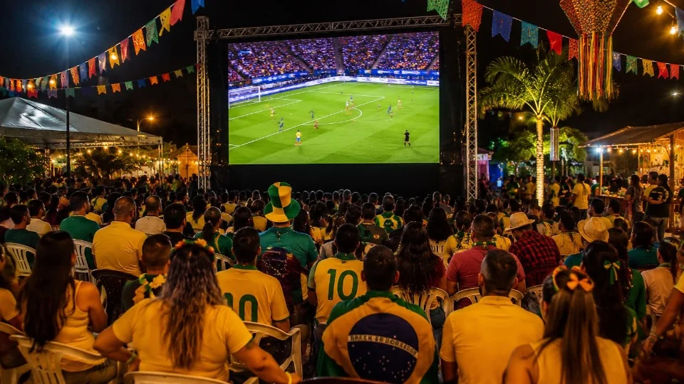 Arraiá Jipa 2026 terá telão para estreia do Brasil na Copa do Mundo