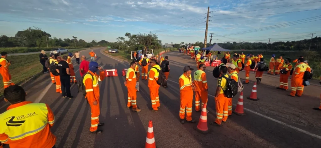 Trabalhadores da Nova 364 iniciam paralisação em Rondônia após impasse nas negociações coletivas