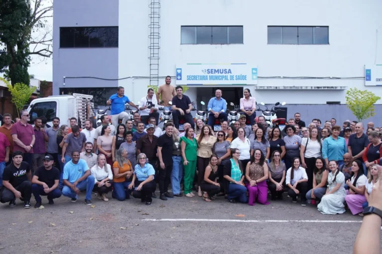 Cirone assegura recursos e agentes de saúde de Cacoal recebem motocicletas