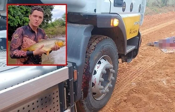 Trabalhador morre atropelado por caminhão-pipa durante obra de pavimentação asfáltica