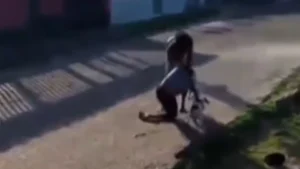 VÍDEO: filho agride idoso no meio da rua durante celebração do Dia dos Pais
