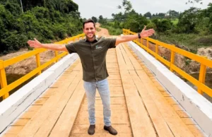 Prefeitura conclui reconstrução da ponte da Linha 206, na zona rural de Ji-Paraná