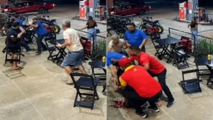 IMAGENS FORTES! Cobrança de dívida termina em morte: homem é esfaqueado após discussão em posto. VEJA VÍDEO